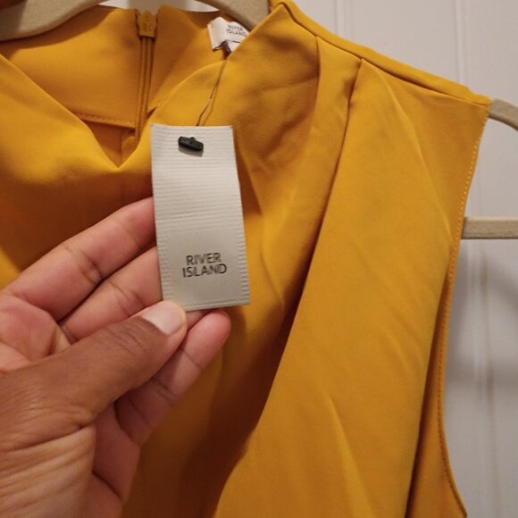 River Island Yellow Midi Dress - Picture 4 of 10